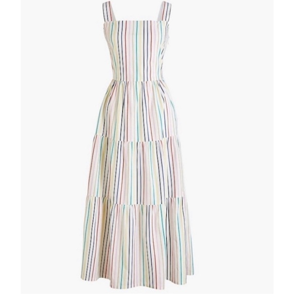 J. Crew Dresses & Skirts - J. Crew Pastel Multi-Stripe Maxi Dress